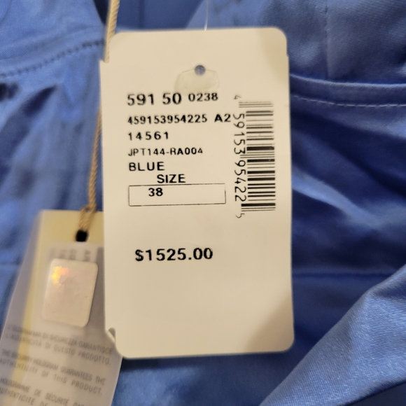 Roberto Cavalli 100% silk ruched bodycon blue dress size 38 nwt - Picture 3 of 10